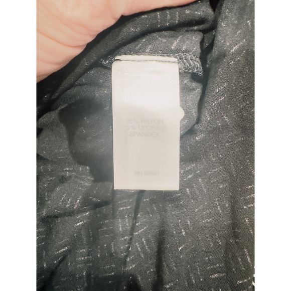 J. Jill Wearever Dress Petite Small Black White Sleeveless Shift Lagenlook - Picture 5 of 6